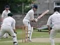 Lucky escape for Andy as the balls bounces over the stumps